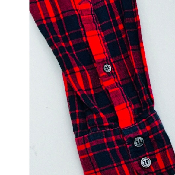 J.Crew Womens Boyfit Plaid Flannel Shirt Size M Americana Cabincore Lumberjack - Picture 9 of 12